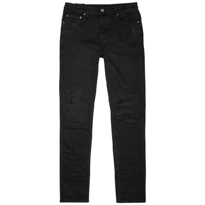 Shop Ksubi Chitch Black Slim-leg Denim Jeans