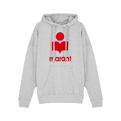 Shop Isabel Marant Étoile Mansel Logo Cotton-blend Sweatshirt In Grey And Other