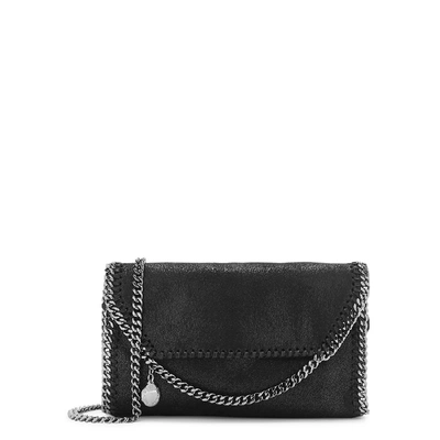 Shop Stella Mccartney Falabella Mini Black Shoulder Bag