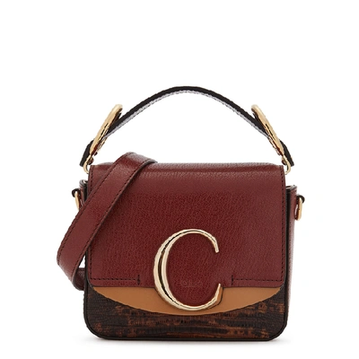 Shop Chloé Chloe C Mini Leather Cross-body Bag