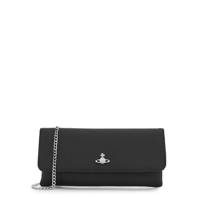 Shop Vivienne Westwood Victoria Black Leather Clutch