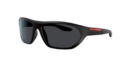 Shop Prada Linea Rossa Man Sunglasses Ps 18us Active In Dark Grey Polar