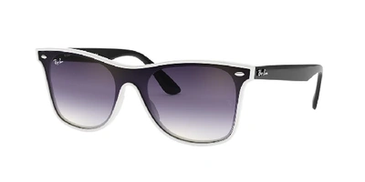 Shop Ray Ban Unisex  Rb4440n Blaze Wayfarer In Violet