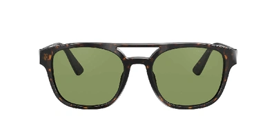 Shop Prada Man  Pr 23vs Heritage In Polar Green