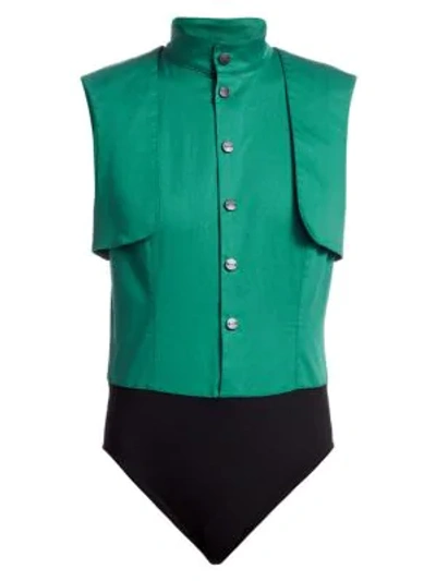 Shop Artica Arbox Shirt Bodysuit In Emerald