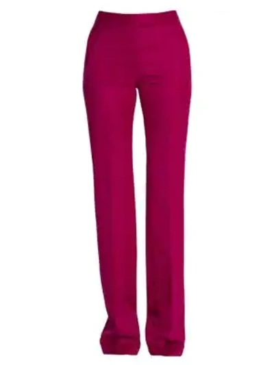 Shop Stella Mccartney All Together Now Wool Twill Trousers In Purple