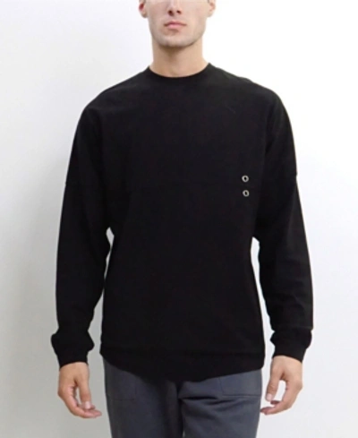 Shop Coin Men's Long-sleeve Pullover Sweatshirt In Black