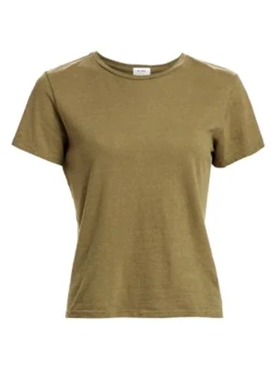 Shop Re/done The Classic Tee In Army Green