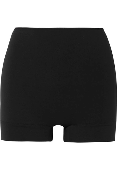 Shop Wone Stretch Shorts In Black