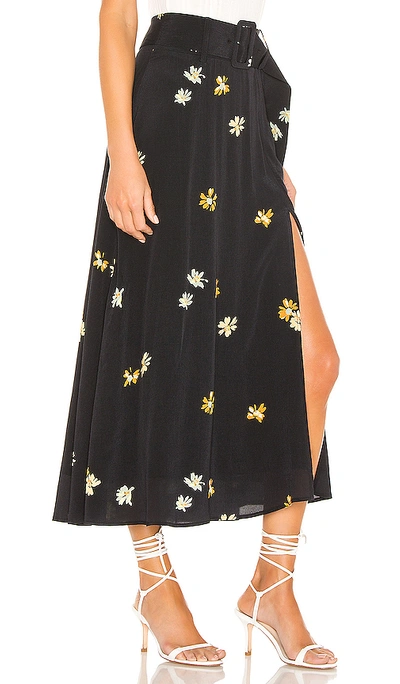 Shop Capulet Devin Belted Skirt In Daisy Print