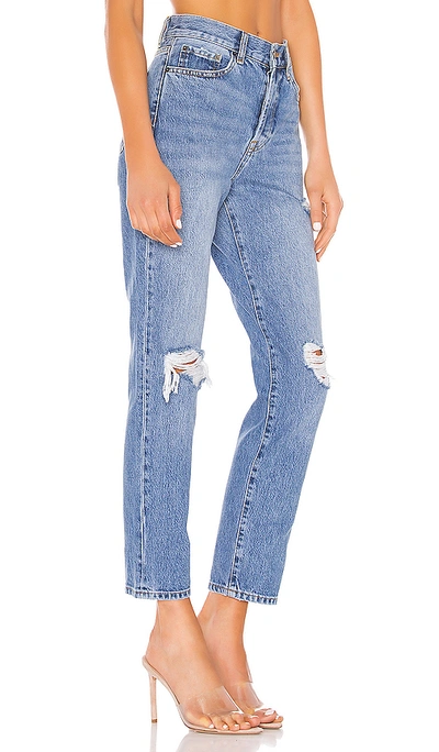 Shop Anine Bing Brenda Jeans In Mid Blue