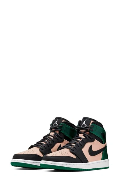 Shop Nike Jordan Air Jordan 1 Retro Premium High Top Sneaker In Beige/ Anthracite/ Green