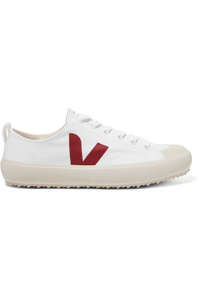 Shop Veja + Net Sustain Nova Organic Cotton-canvas Sneakers