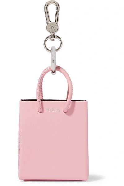 Shop Medea Prima Mini Leather Tote In Pink