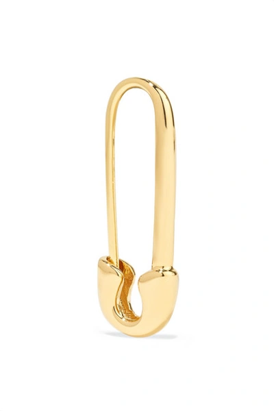 Shop Anita Ko Safety Pin 18-karat Gold Earring