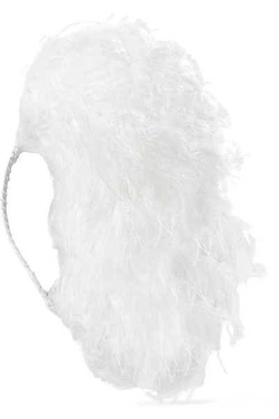 Shop Gigi Burris Adrianne Feather Headband In White