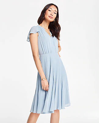 ann taylor light blue dress