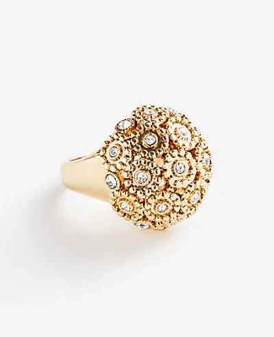 Shop Ann Taylor Pave Fireball Ring In Gold