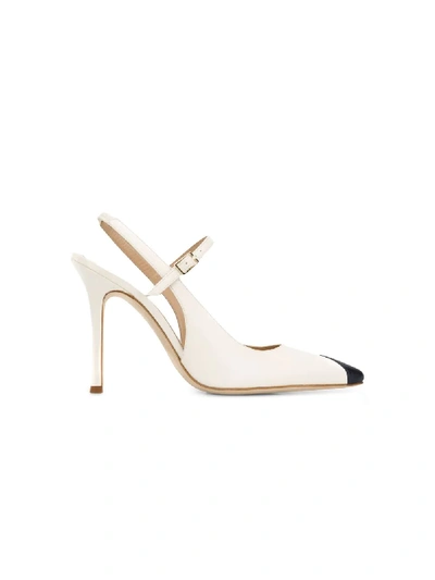 Shop Alessandra Rich Pointed Pumps In White