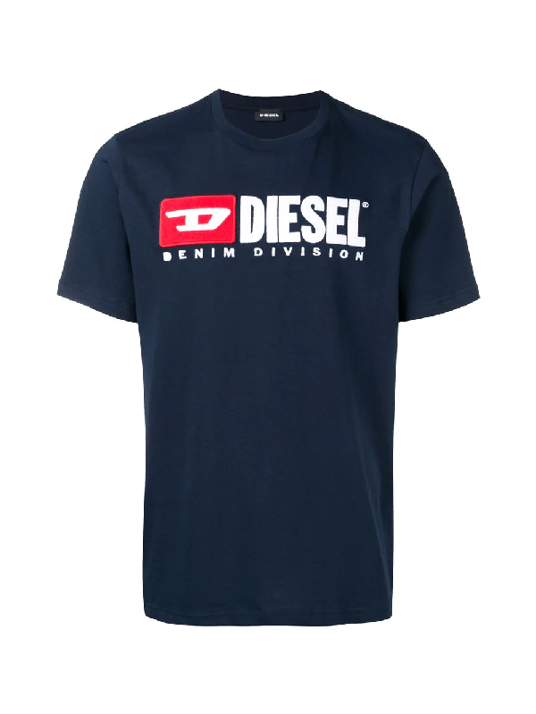 Diesel Logo T-shirt In Blue | ModeSens