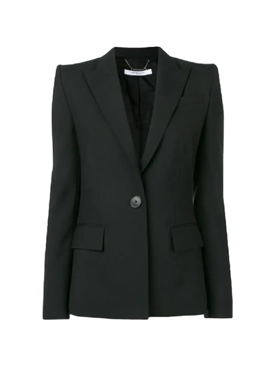Shop Givenchy Single-breasted Blazer In Black