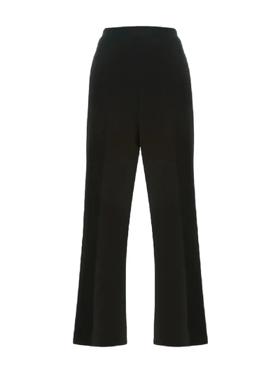 Shop Fendi Cropped Trousers In Black