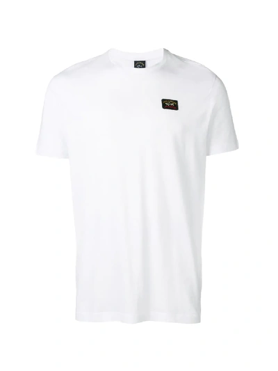 Shop Paul & Shark Logo Patch T-shirt In White