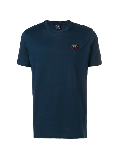 Shop Paul & Shark Embroidered Logo T-shirt In Blue