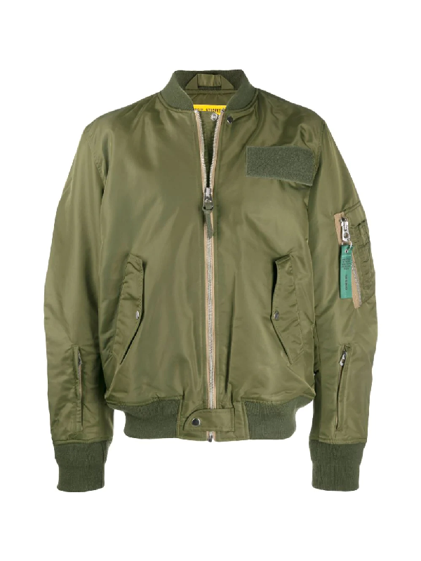 Diesel Oversize Bomber Jacket In Green | ModeSens