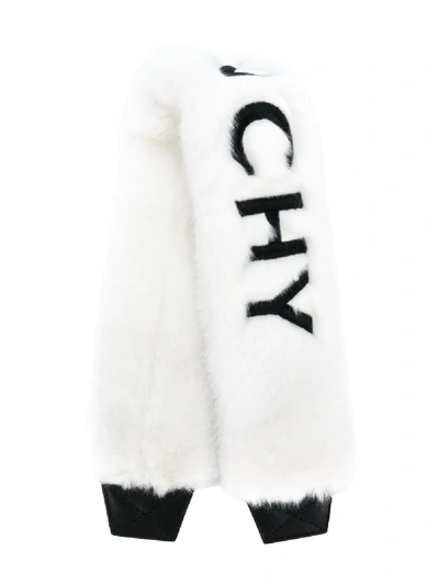 Shop Givenchy Furry Logo Back Strap In White
