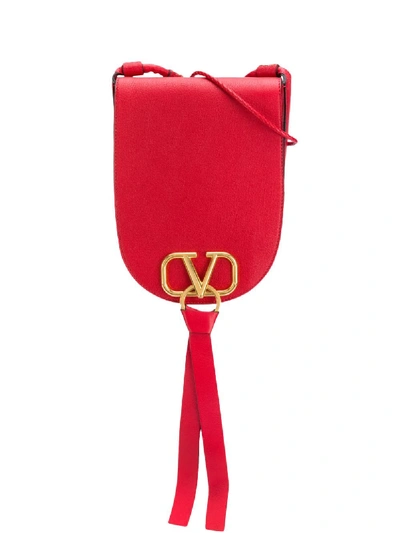 Shop Valentino Garavani Vring Crossbody Bag In Red