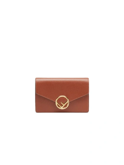 Shop Fendi Wallet On Chain Bag In Brown