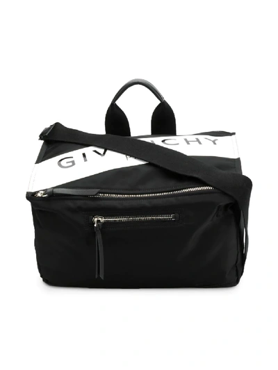 Shop Givenchy Logo Box Messenger Bag In Black
