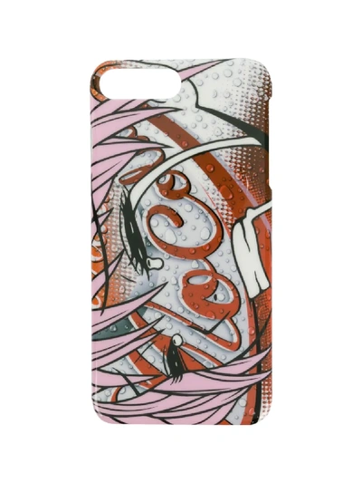 Shop Moschino Mo Cola Print Iphone 8+ Case In Red