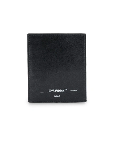 Shop Off-white Logo Print Cardholder In Black