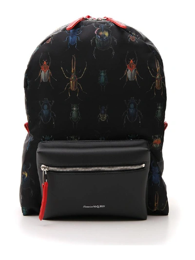 Shop Alexander Mcqueen Insect Pattern Zipped Backpack In Multi