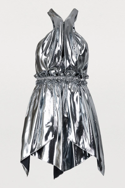 Shop Isabel Marant Kary Dress In Silver