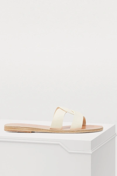 Shop Ancient Greek Sandals Desmos Sandals In Off-white