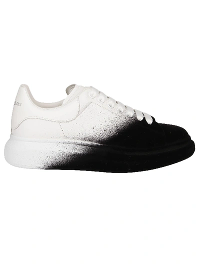 Shop Alexander Mcqueen Oversized Sneakers In White And Black