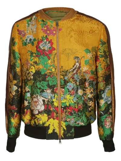 Shop Etro Floral Bomber Jacket In Multicolor