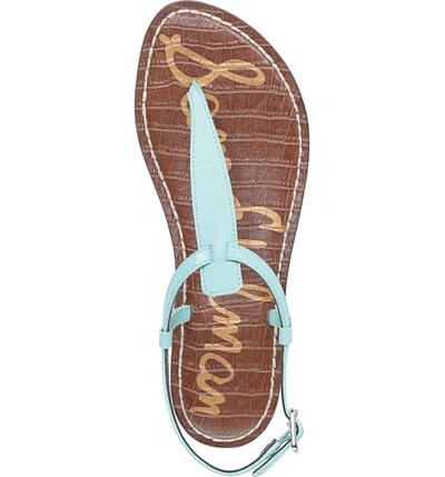 Shop Sam Edelman 'gigi' Sandal In Aquamarine Leather