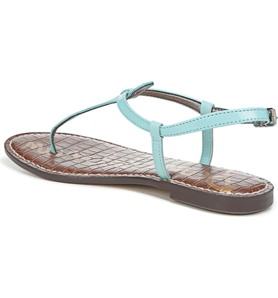 Shop Sam Edelman 'gigi' Sandal In Aquamarine Leather
