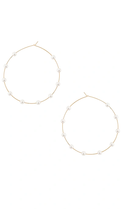 Shop Lili Claspe Molly Hoop In Gold