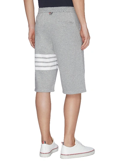 Shop Thom Browne Stripe Sweat Shorts