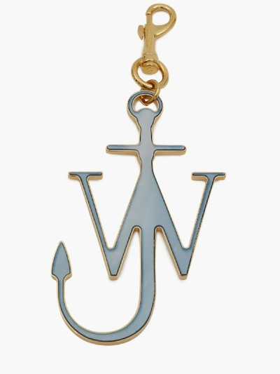 Shop Jw Anderson Enamel Anchor Keyring In Blue