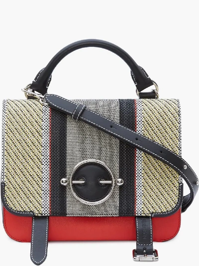 Shop Jw Anderson Scarlet Multicoloured Disc Satchel In Blue