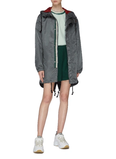 Shop Acne Studios Face Patch Water Resistant Hooded Parka