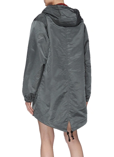 Shop Acne Studios Face Patch Water Resistant Hooded Parka