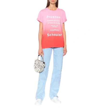 Shop Proenza Schouler Printed Cotton T-shirt In Pink