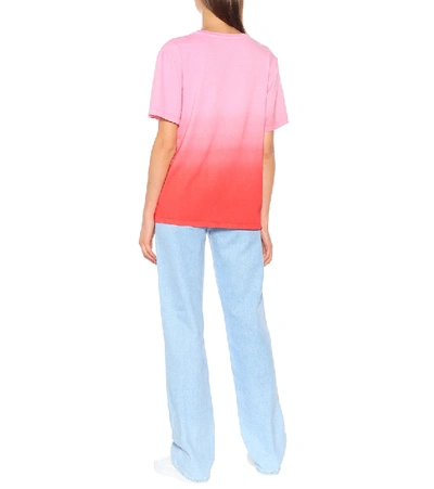Shop Proenza Schouler Printed Cotton T-shirt In Pink